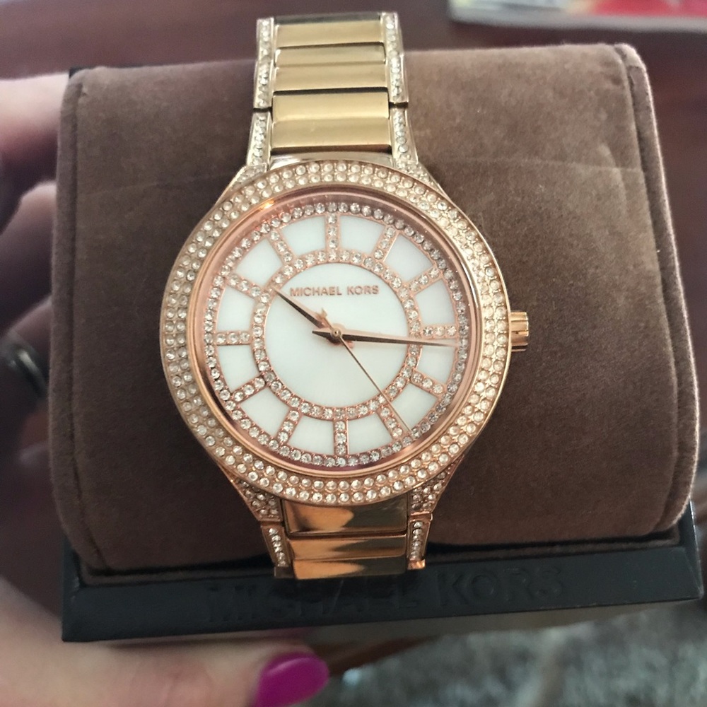 Michael Kors rose gold watch